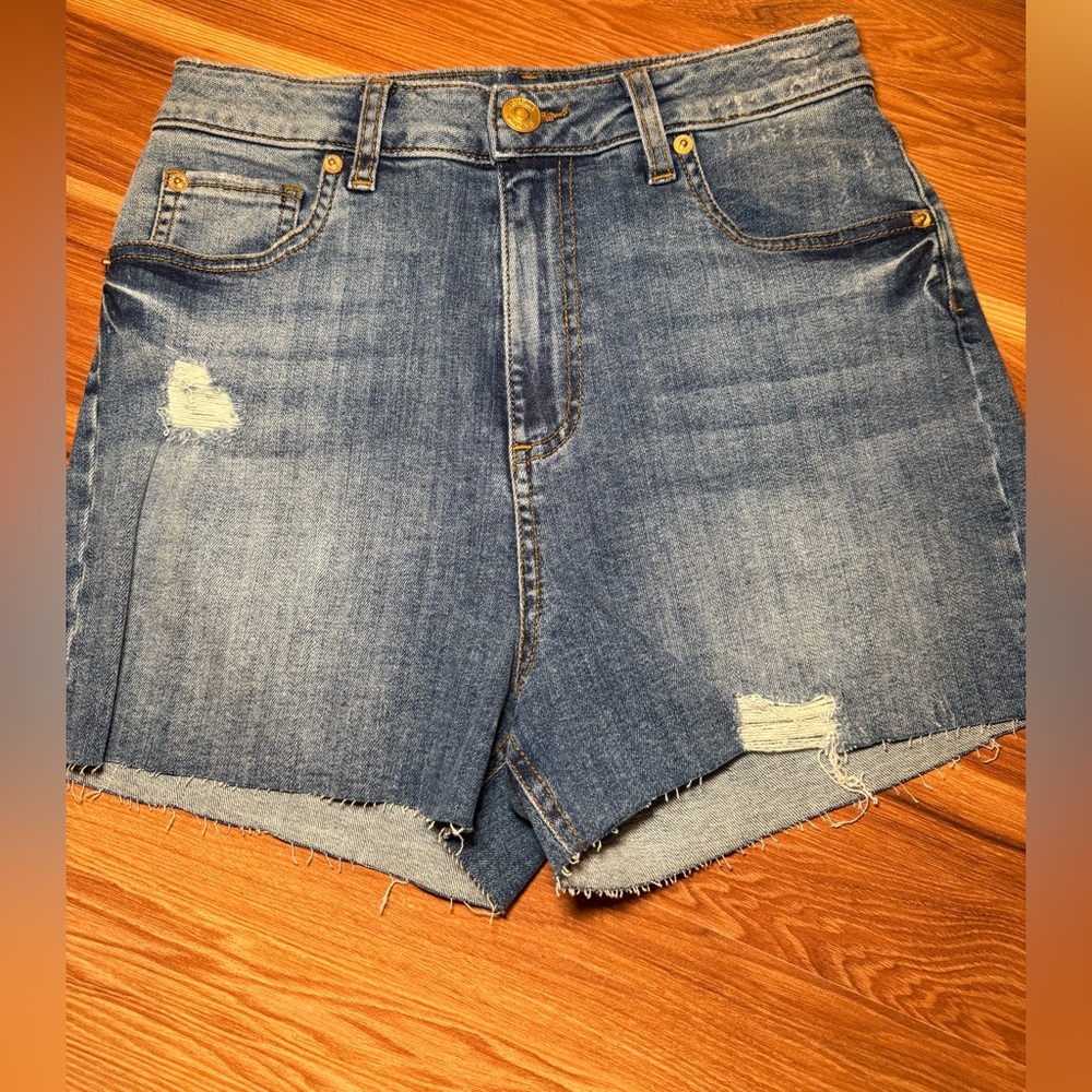 STS Blue Distressed Light Blue Denim Jean Shorts